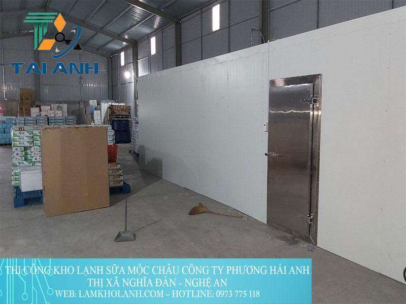 Thi công kho lạnh bảo quản sữa Mộc Châu Công Ty Phương Hải Anh-Nghệ An